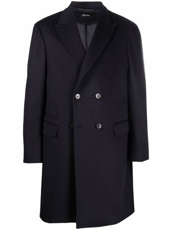 Zegna double-breasted mid-length Coat - Farfetch