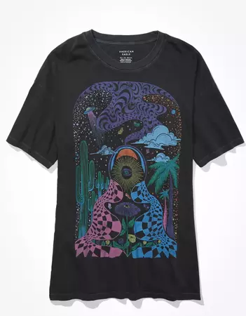 AE Oversized Psychedelic Graphic Tee