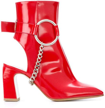 Ssheena chain-strap boots