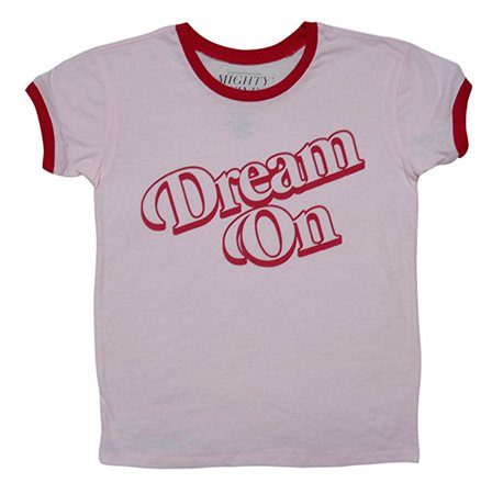 Mighty Fine Dream On Pink & Red Junior Sized T-Shirt