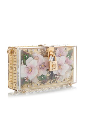 Crystal-Embellished Floral Clutch by Dolce & Gabbana | Moda Operandi