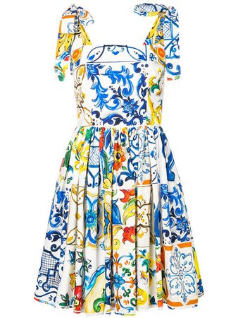 Dolce & Gabbana Majolica print dress $1,086 - Buy Online AW18 - Quick Shipping, Price