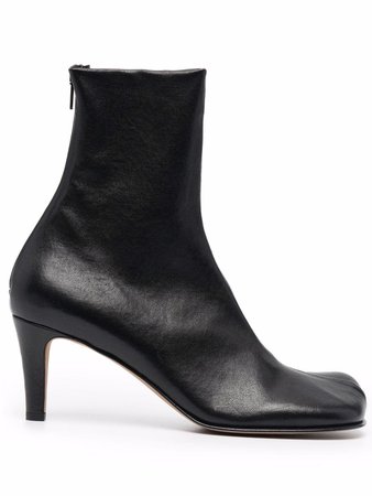Shop Bottega Veneta Bloc heeled boots with Express Delivery - FARFETCH