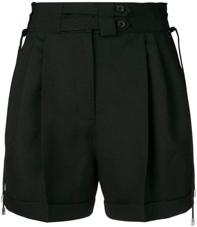 pleated wide shorts