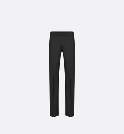 Navy Blue Pleated Cashmere Canvas Pants - Ready-to-Wear - Men's Fashion | DIOR