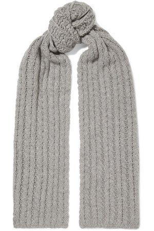 Portolano | Cable-knit cashmere scarf | NET-A-PORTER.COM