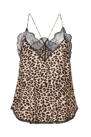 Zadig & Voltaire - Christy Animal Print Camisole with Lace