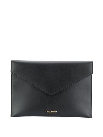 Dolce & Gabbana logo envelope clutch