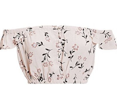 floral cropped top