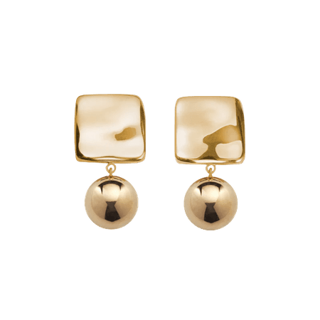 Agmes - LUCA EARRINGS in Gold Vermeil