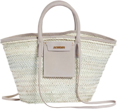 Le Panier Soleil Straw & Leather Tote