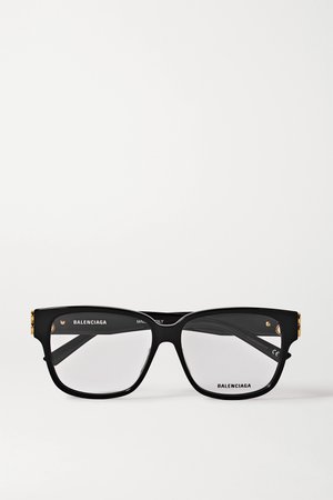Black Square-frame acetate optical glasses | Balenciaga | NET-A-PORTER