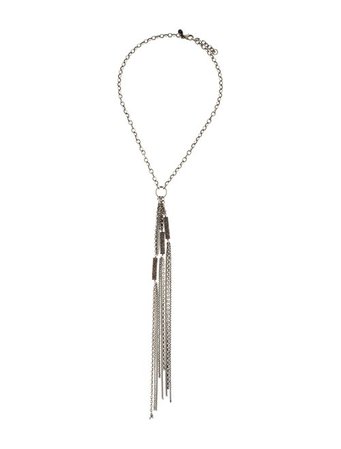 Sheryl Lowe Diamond Fringe Lavalier Necklace - Necklaces - LWO20108 | The RealReal