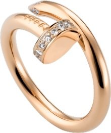 CRB4094800 - Juste un Clou ring - Pink gold, diamonds - Cartier