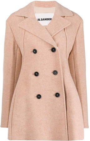 loose-fit double-breasted coat