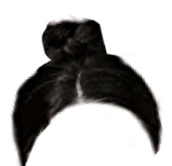 black hair bun