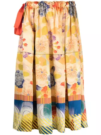 Pierre-Louis Mascia floral-print Skirt - Farfetch