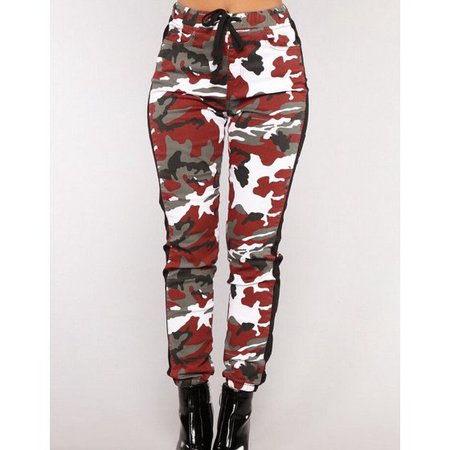 Hirigin - Fashion Women Casual Sport Camouflage Pants Gym Workout Army Camouflage Trousers - Walmart.com