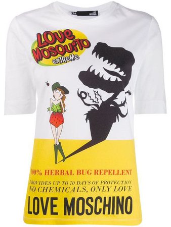 Love Moschino Repelent Print T-shirt - Farfetch