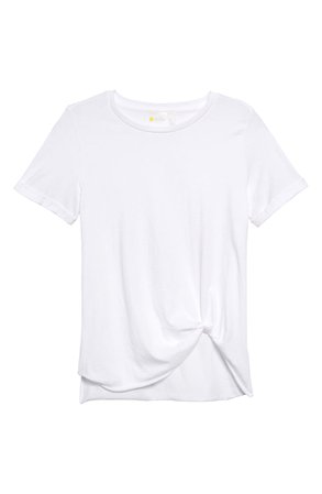 Zella Tuck Front T-Shirt | white