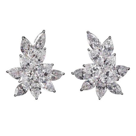 22.99 Carat GIA Certified Diamonds Platinum Cluster Earrings | $175,650