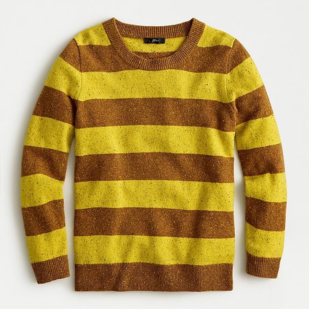 J.Crew: Tippi Sweater In Rugby Stripe yellow brown