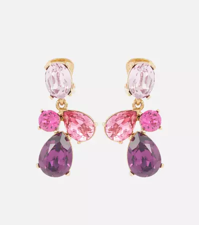 Oscar de la Renta - Candydrop crystal earrings | Mytheresa