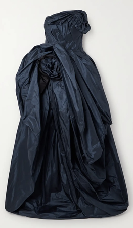Strapless gathered silk-taffeta gown $9,890 | OSCAR DE LA RENTA