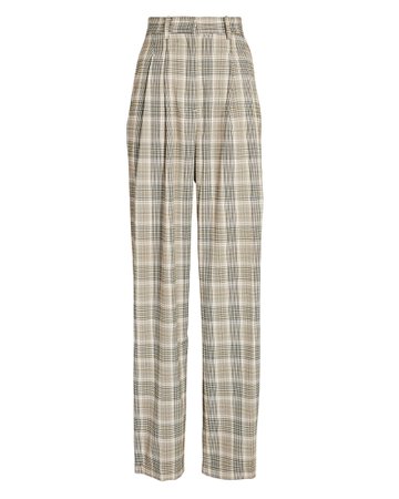 Ronny Kobo Leon Plaid Tapered Trousers | INTERMIX®