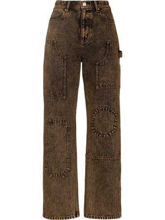 Andersson Bell Patch wide-leg Jeans - Farfetch