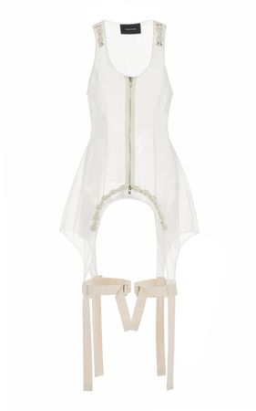 Embellished Tulle Bodysuit By Simone Rocha | Moda Operandi