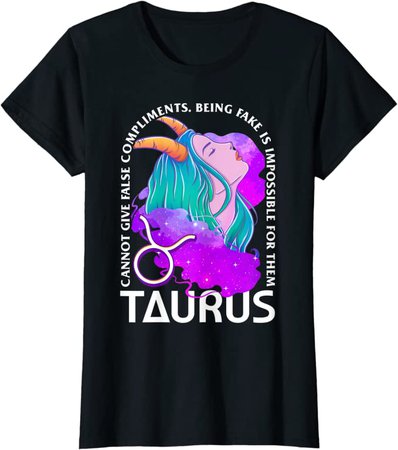 Amazon.com: Unique Taurus Art Gift Astrology Horoscope Sign Birthdays T-Shirt: Clothing