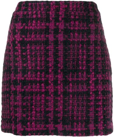 Andamane tweed fitted skirt