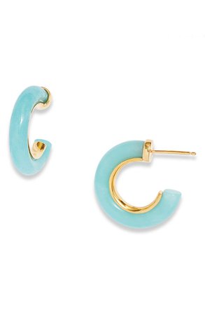 NEST Jewelry Amazonite Hoop Earrings | Nordstrom