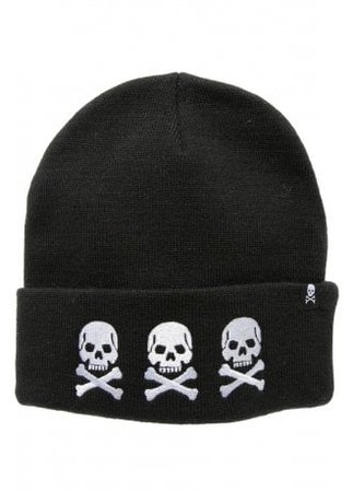 Sourpuss Skulls Knit Hat | Attitude Clothing