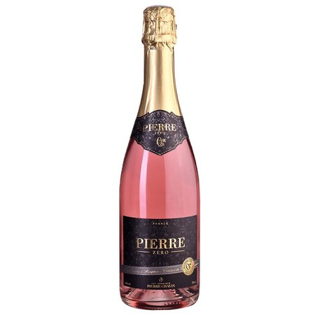 Pierre Chavin Zero Rose Sparkling Non-Alcoholic Sparkling Rose Wine 750 mL