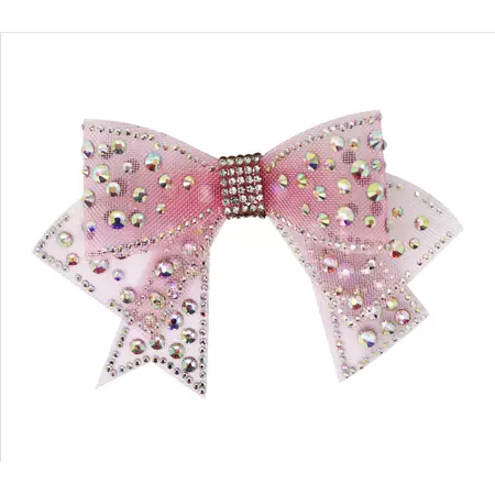 Pink Rhinestone Bow Hair Clip | Pink Poppy