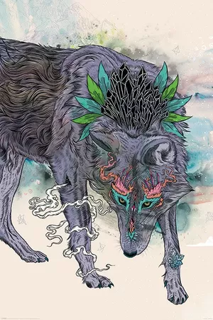Wolf poster by Mat Miller