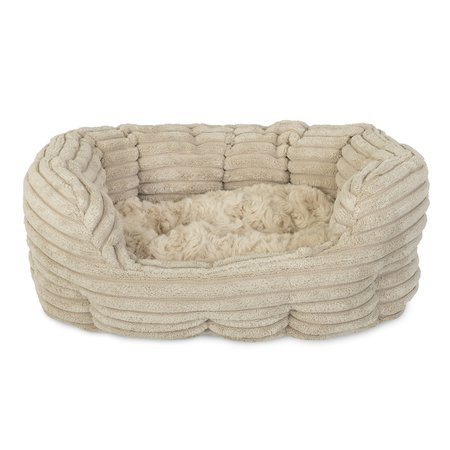 Yours Droolly Cuddler Indoor Soft Cosy Basket Cream Large Bed For Dogs