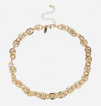 Gold Link Chain Necklace-Plus Size Necklace-Avenue