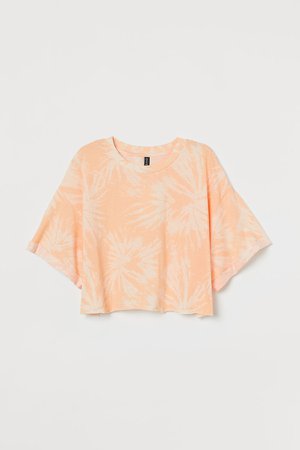 Cropped T-shirt - Orange