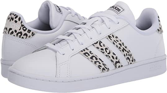 Amazon.com | adidas Women's Grand Court Tennis Shoe, White/Multicolor/White, 7 M US | Fashion Sneakers