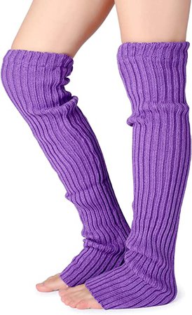 Amazon.com: Pareberry Women's Winter Over Knee High Footless Socks Knit Warm Long Leg Warmers (Red): Clothing