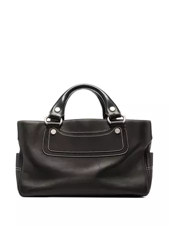 Céline Pre-Owned pre-owned Contrast Stitching Tote Bag - Farfetch