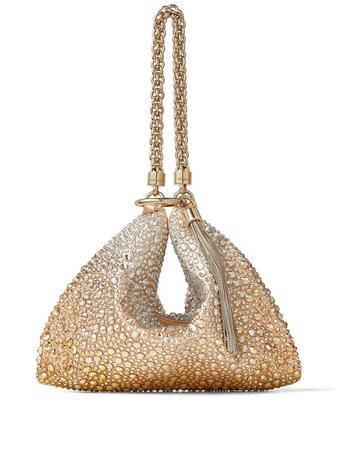 Jimmy Choo Callie crystal-embellished Clutch Bag - Farfetch