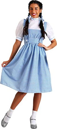 Amazon.com: Adult Dorothy Costume Women's Long Blue Gingham Dress X-Small : Clothing, Shoes & Jewelry