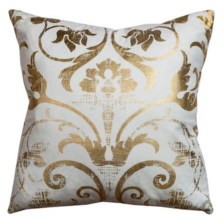 mint and gold throw pillows at DuckDuckGo