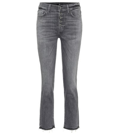 The Straight High-Rise Cropped Jeans | 7 For All Mankind - Mytheresa
