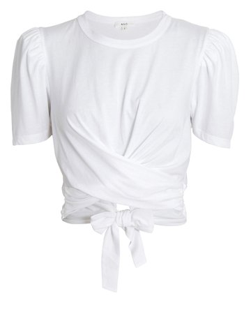 A.L.C. Monica Wrap Cotton T-Shirt | INTERMIX®