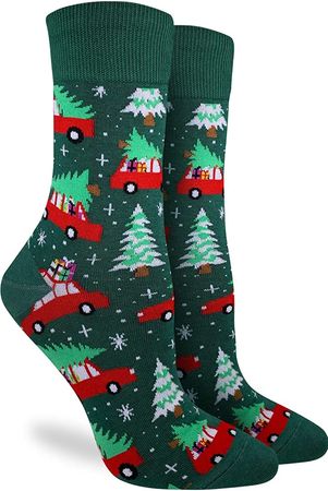 Amazon.com: Good Luck Sock Women's Christmas Cats Socks, Adult : Clothing, Shoes & Jewelry